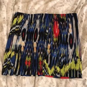Abstract mini skirt